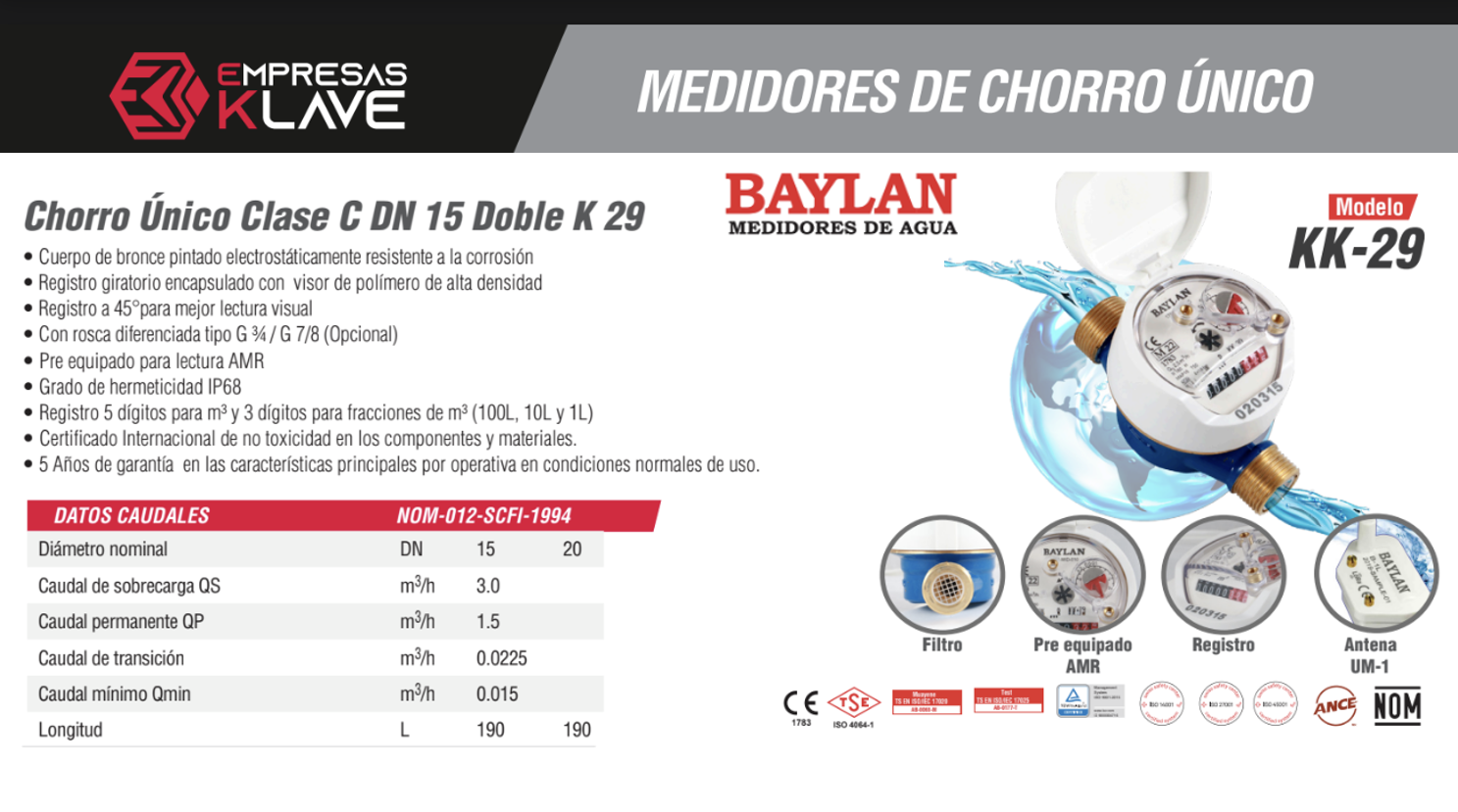 Ficha Técnica KK-29