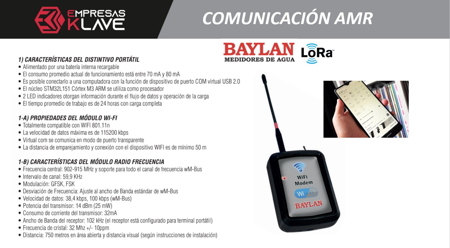 Ficha Técnica WiFi Modem